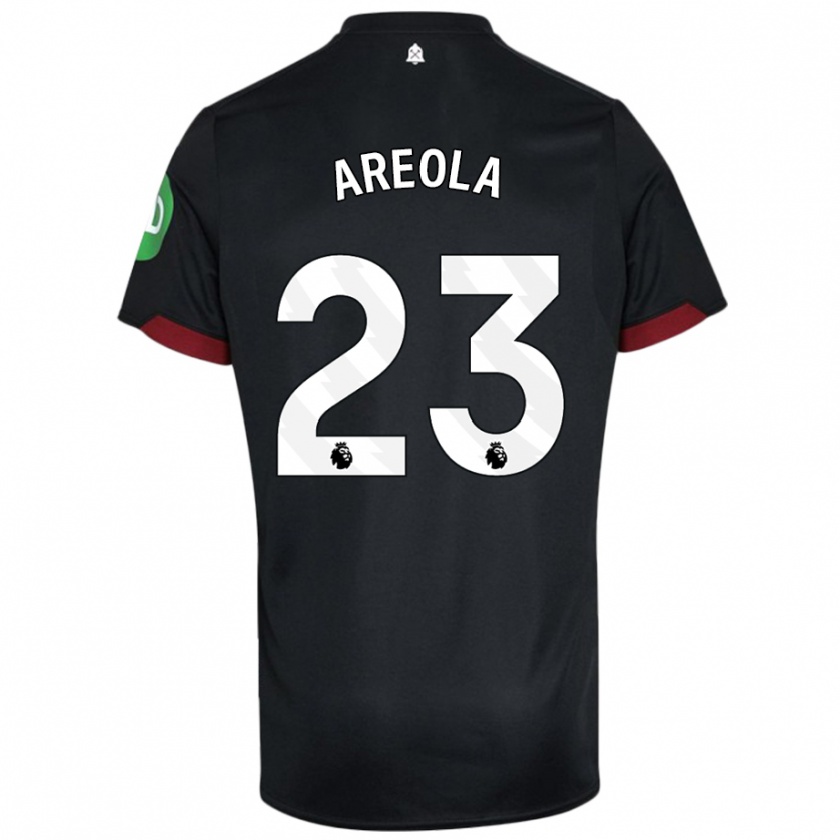 Kandiny Enfant Maillot Alphonse Areola #23 Noir Blanc Tenues Extérieur 2024/25 T-Shirt