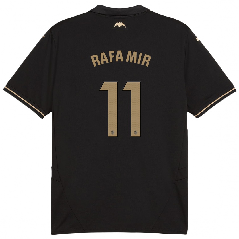 Kandiny Enfant Maillot Rafa Mir #11 Noir Tenues Extérieur 2024/25 T-Shirt