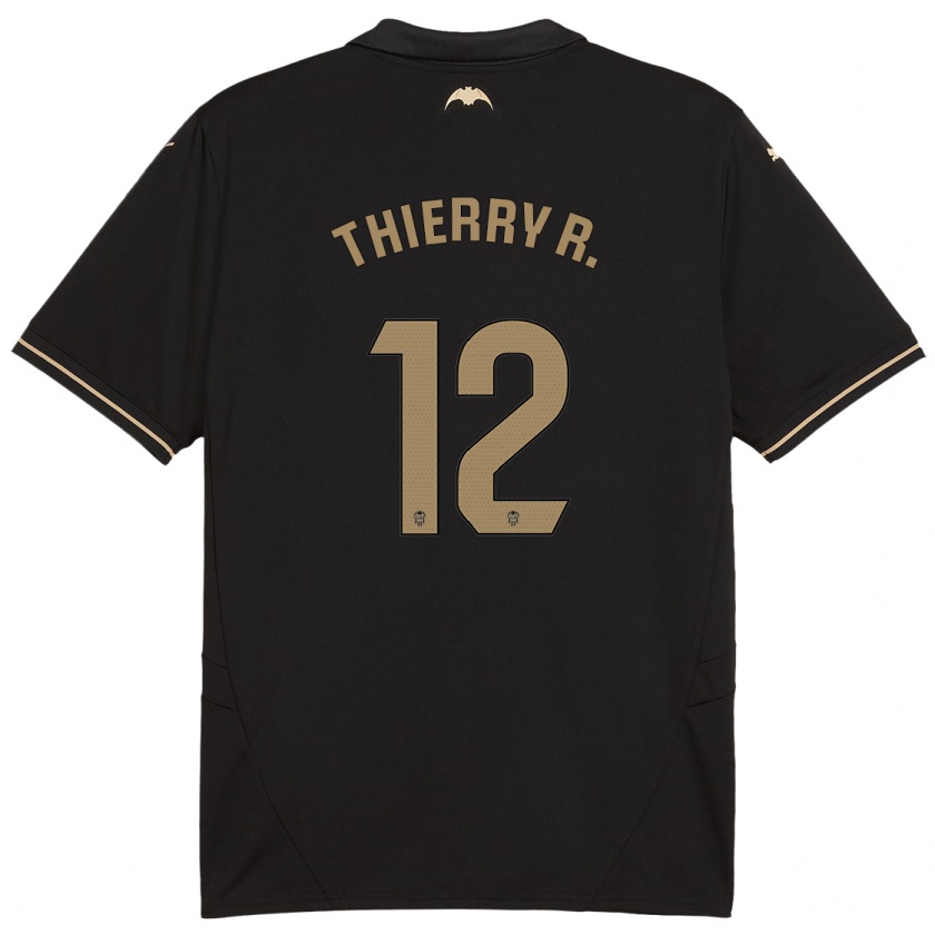 Kandiny Enfant Maillot Thierry Correia #12 Noir Tenues Extérieur 2024/25 T-Shirt