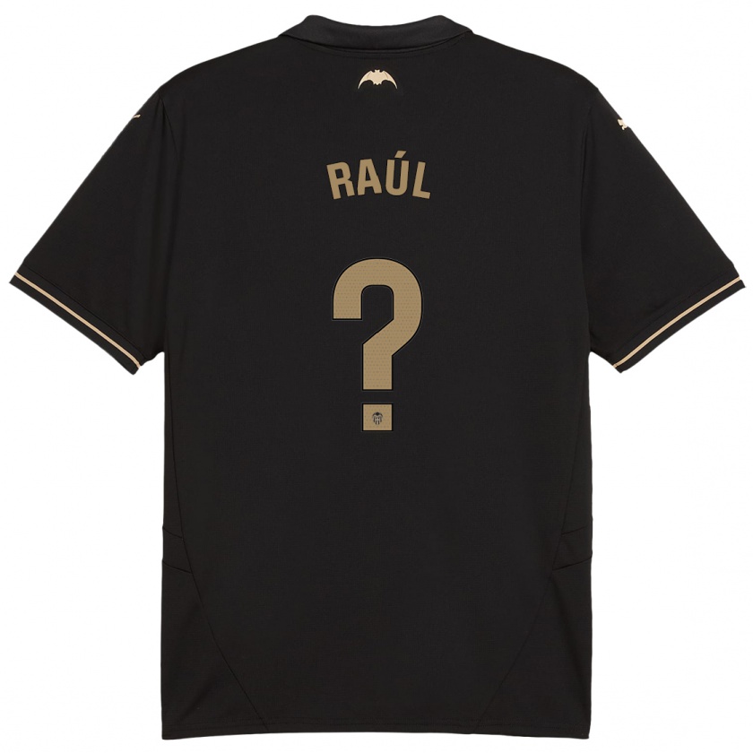 Kandiny Enfant Maillot Raúl Jiménez #0 Noir Tenues Extérieur 2024/25 T-Shirt