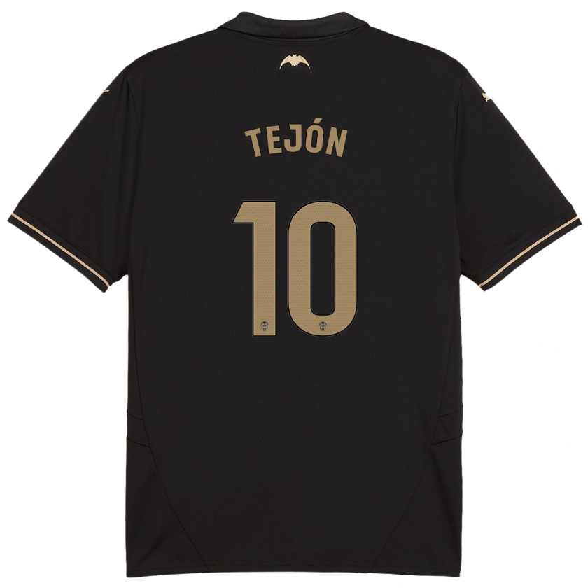 Kandiny Enfant Maillot Martín Tejón #10 Noir Tenues Extérieur 2024/25 T-Shirt