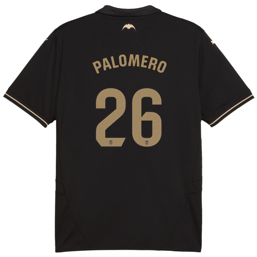 Kandiny Enfant Maillot Marc Palomero #26 Noir Tenues Extérieur 2024/25 T-Shirt