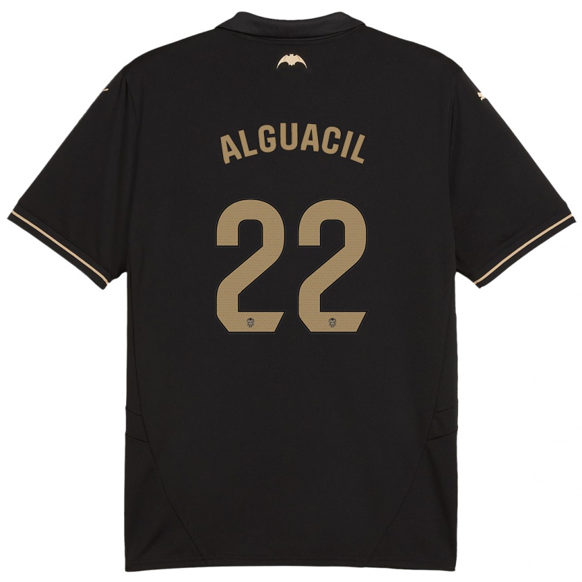 Kandiny Enfant Maillot Ainhoa Alguacil #22 Noir Tenues Extérieur 2024/25 T-Shirt