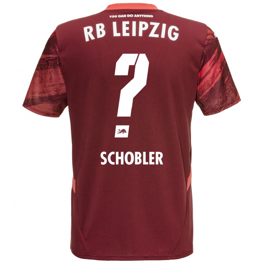 Kandiny Enfant Maillot Laurin Schößler #0 Bordeaux Tenues Extérieur 2024/25 T-Shirt