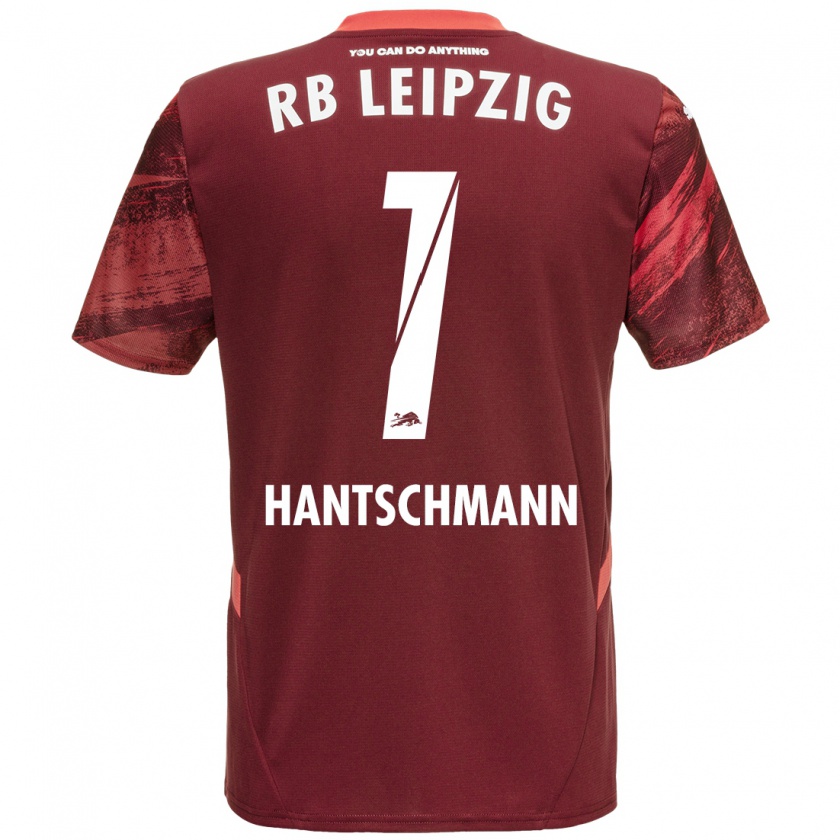 Kandiny Enfant Maillot Franz Hantschmann #1 Bordeaux Tenues Extérieur 2024/25 T-Shirt