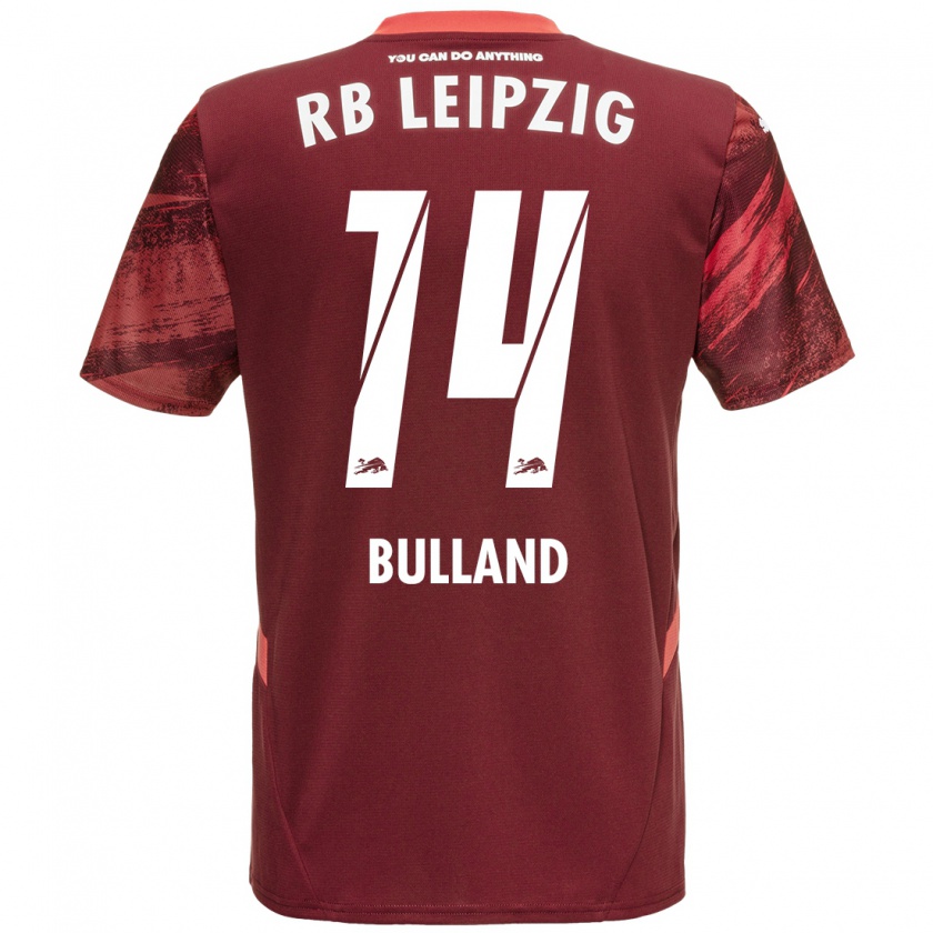 Kandiny Enfant Maillot Anton Bulland #14 Bordeaux Tenues Extérieur 2024/25 T-Shirt