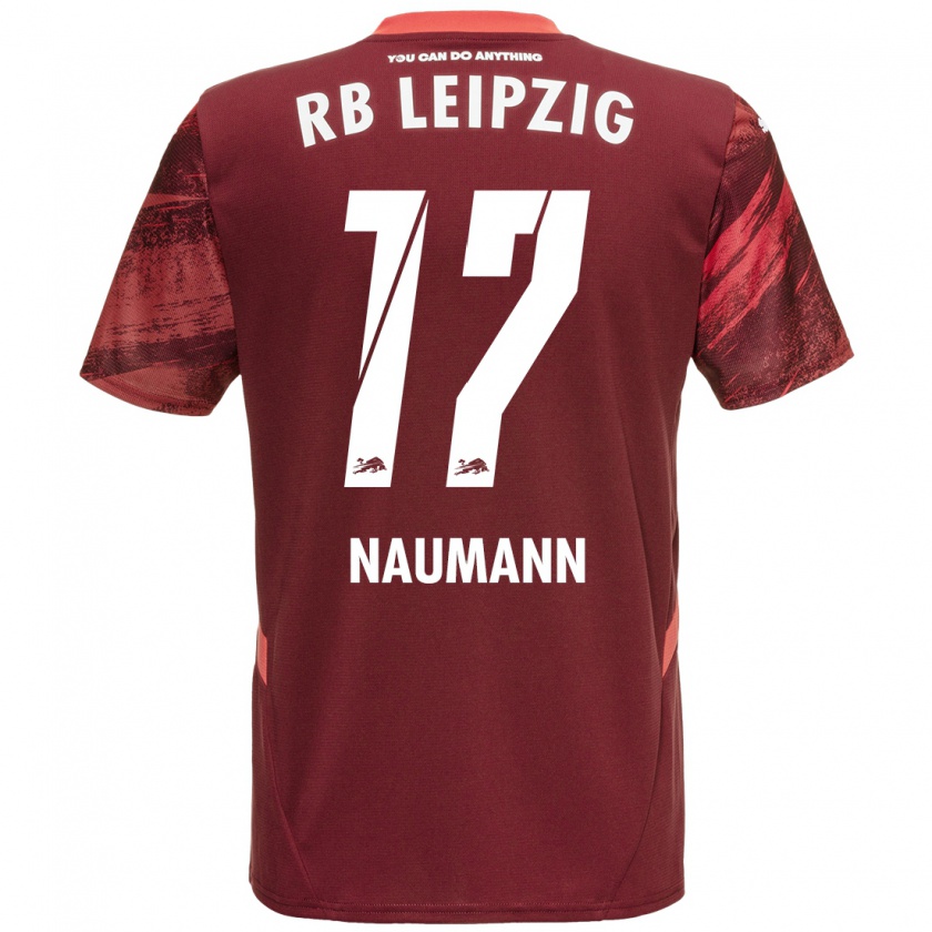 Kandiny Enfant Maillot Carlos Naumann #17 Bordeaux Tenues Extérieur 2024/25 T-Shirt