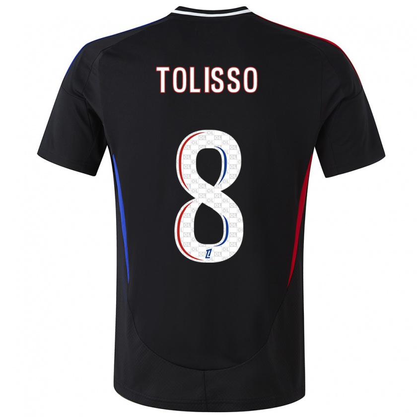 Kandiny Enfant Maillot Corentin Tolisso #8 Noir Tenues Extérieur 2024/25 T-Shirt