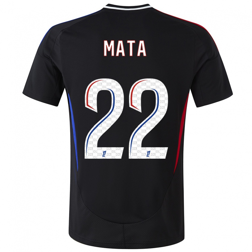 Kandiny Enfant Maillot Clinton Mata #22 Noir Tenues Extérieur 2024/25 T-Shirt