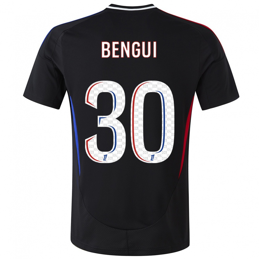 Kandiny Enfant Maillot Justin Bengui Joao #30 Noir Tenues Extérieur 2024/25 T-Shirt