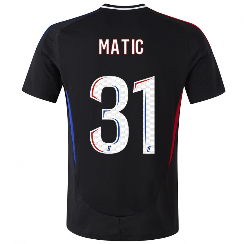 Kandiny Enfant Maillot Nemanja Matic #31 Noir Tenues Extérieur 2024/25 T-Shirt