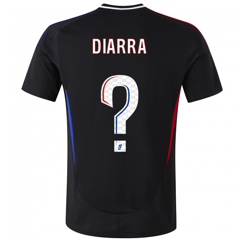 Kandiny Enfant Maillot Lassine Diarra #0 Noir Tenues Extérieur 2024/25 T-Shirt