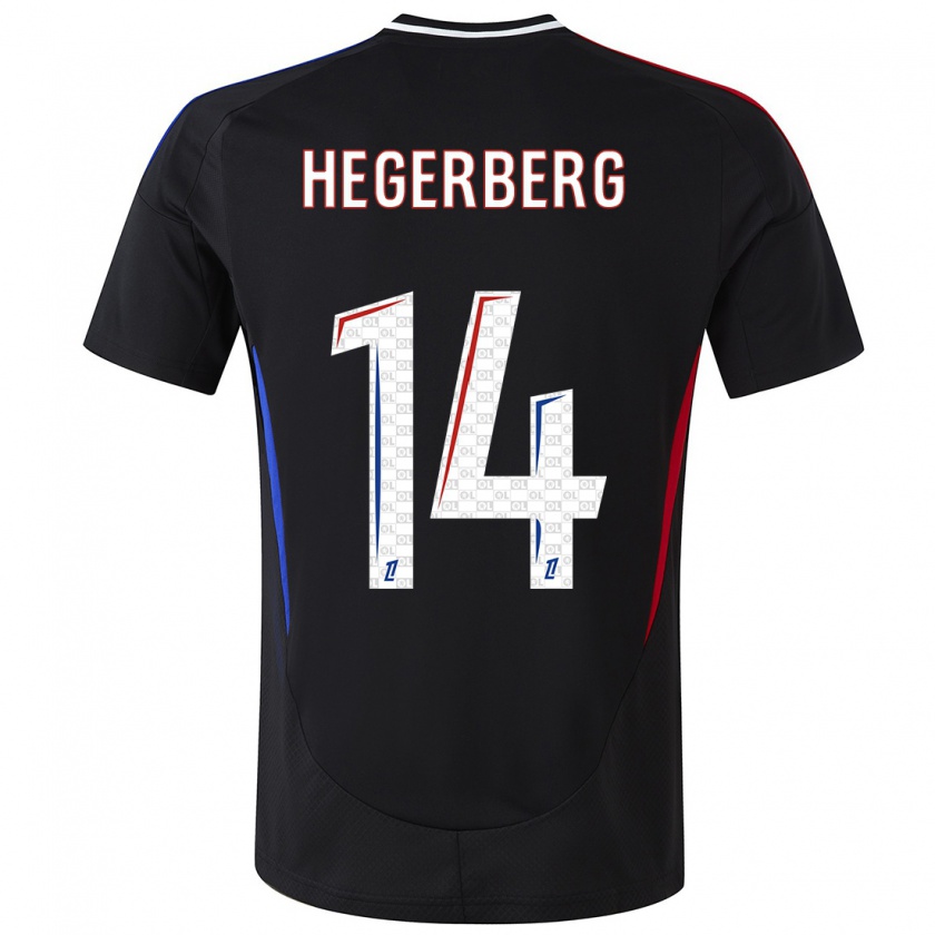 Kandiny Enfant Maillot Ada Hegerberg #14 Noir Tenues Extérieur 2024/25 T-Shirt