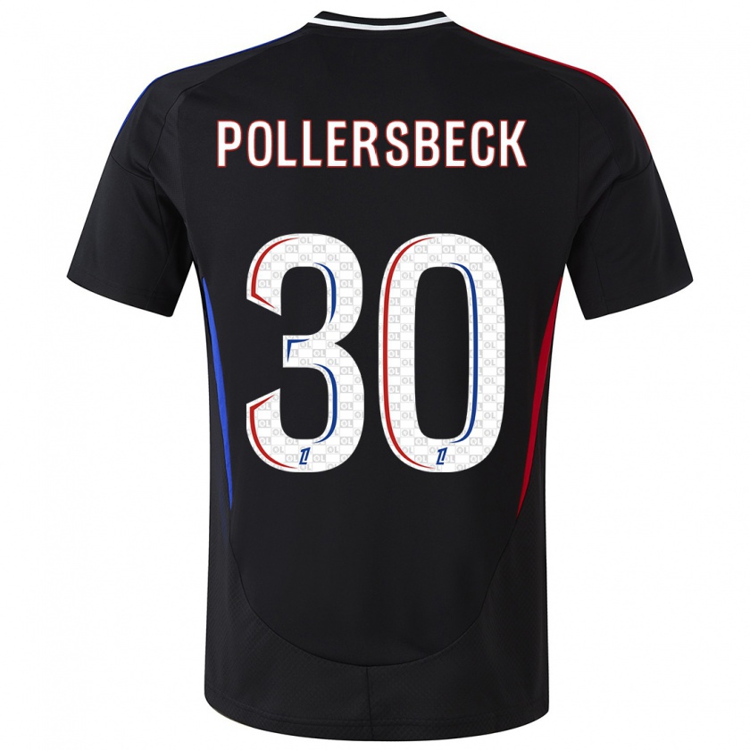 Kandiny Enfant Maillot Julian Pollersbeck #30 Noir Tenues Extérieur 2024/25 T-Shirt