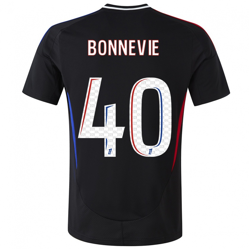 Kandiny Enfant Maillot Kayne Bonnevie #40 Noir Tenues Extérieur 2024/25 T-Shirt