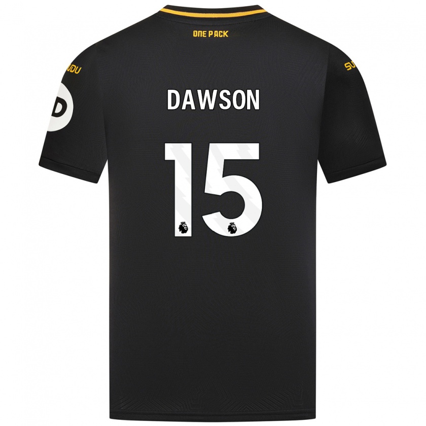 Kandiny Enfant Maillot Craig Dawson #15 Noir Tenues Extérieur 2024/25 T-Shirt