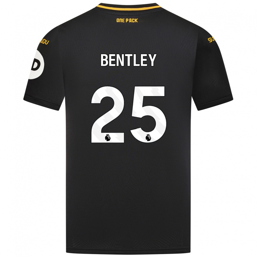 Kandiny Enfant Maillot Daniel Bentley #25 Noir Tenues Extérieur 2024/25 T-Shirt