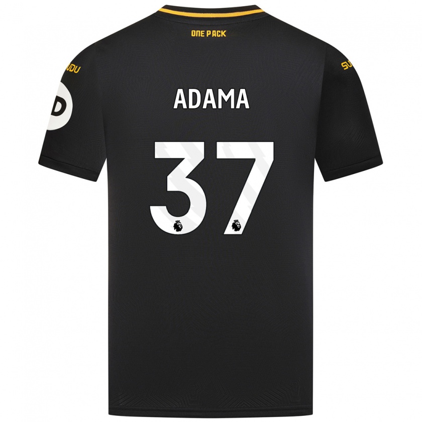 Kandiny Enfant Maillot Adama Traore #37 Noir Tenues Extérieur 2024/25 T-Shirt