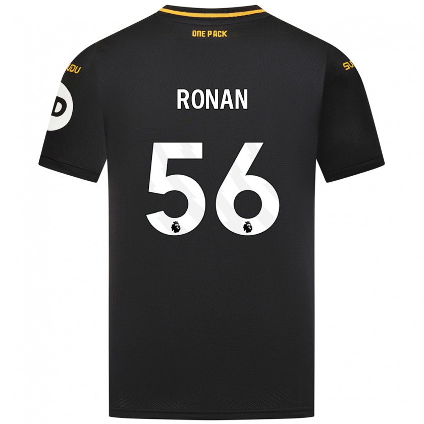 Kandiny Enfant Maillot Connor Ronan #56 Noir Tenues Extérieur 2024/25 T-Shirt