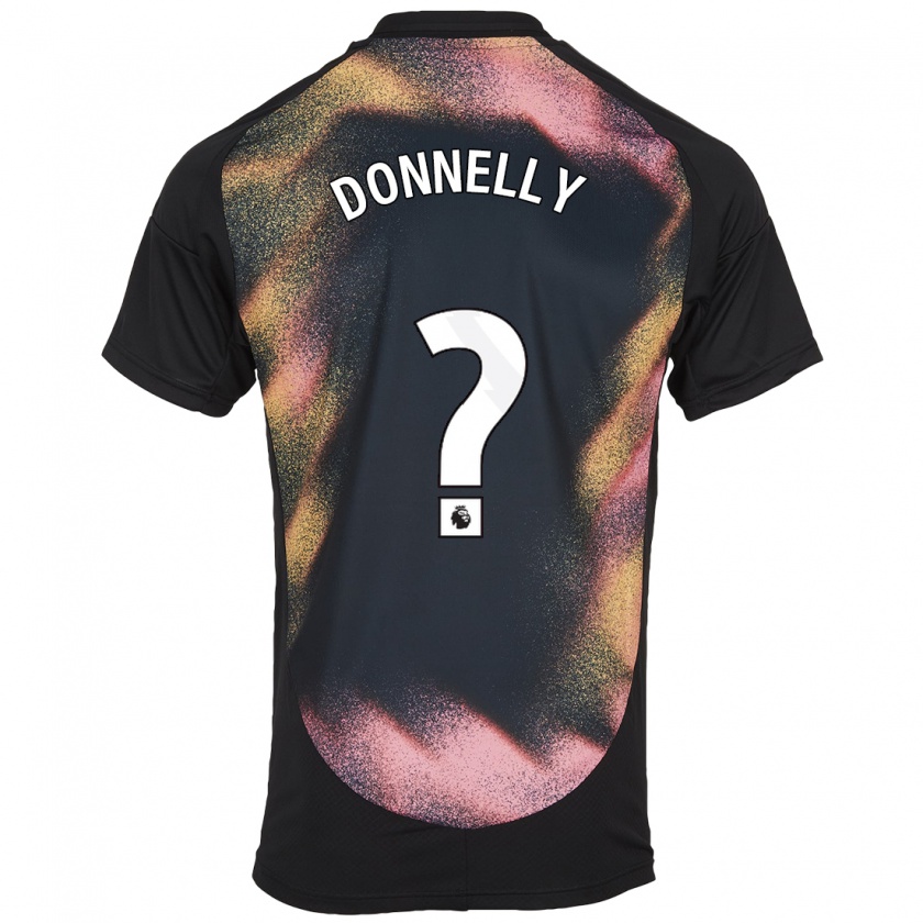 Kandiny Enfant Maillot Ryan Donnelly #0 Noir Blanc Tenues Extérieur 2024/25 T-Shirt