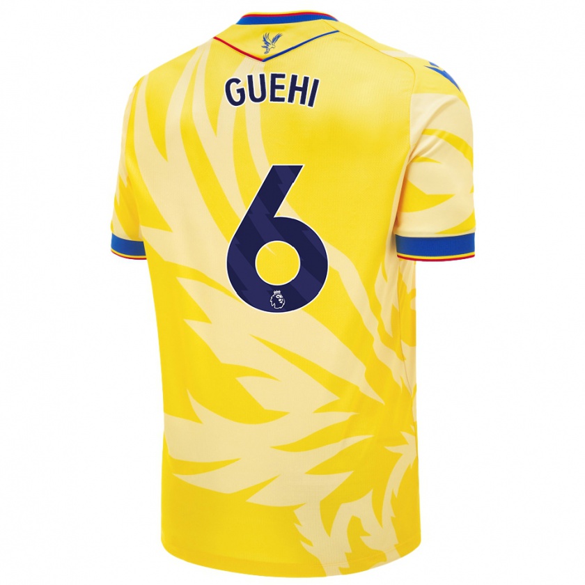 Kandiny Enfant Maillot Marc Guéhi #6 Jaune Tenues Extérieur 2024/25 T-Shirt