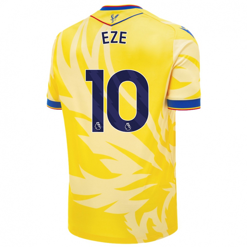 Kandiny Enfant Maillot Eberechi Eze #10 Jaune Tenues Extérieur 2024/25 T-Shirt