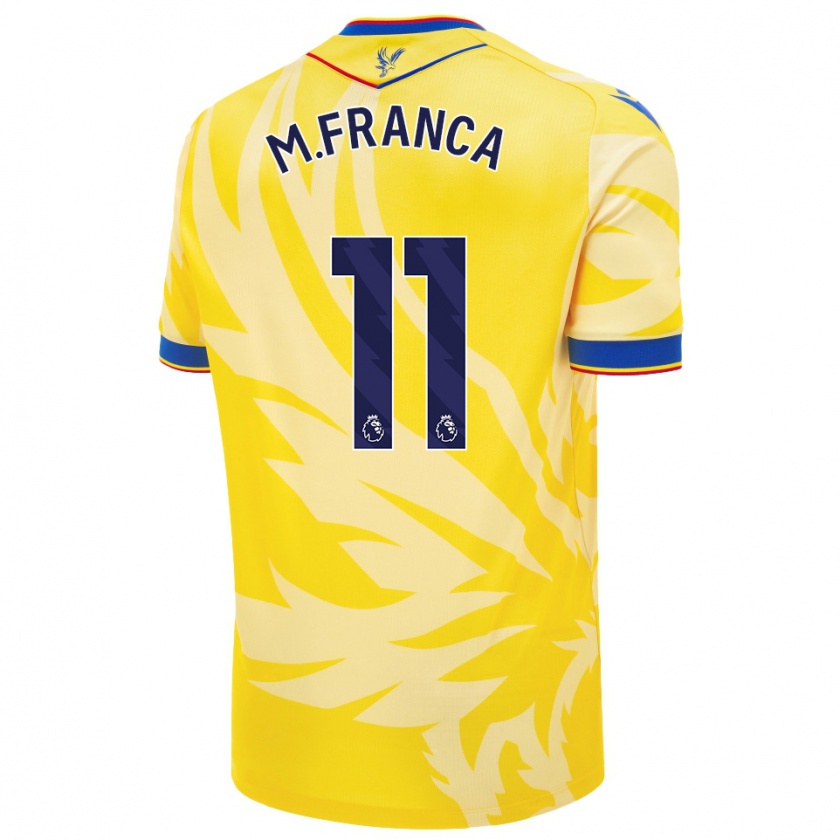 Kandiny Enfant Maillot Matheus França #11 Jaune Tenues Extérieur 2024/25 T-Shirt