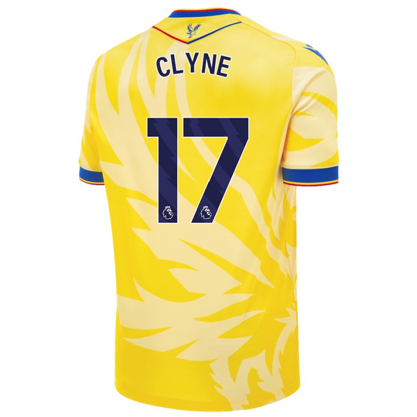 Kandiny Enfant Maillot Nathaniel Clyne #17 Jaune Tenues Extérieur 2024/25 T-Shirt