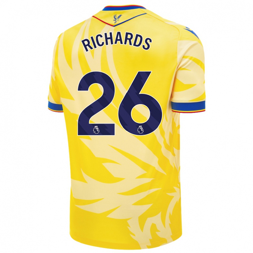 Kandiny Enfant Maillot Chris Richards #26 Jaune Tenues Extérieur 2024/25 T-Shirt