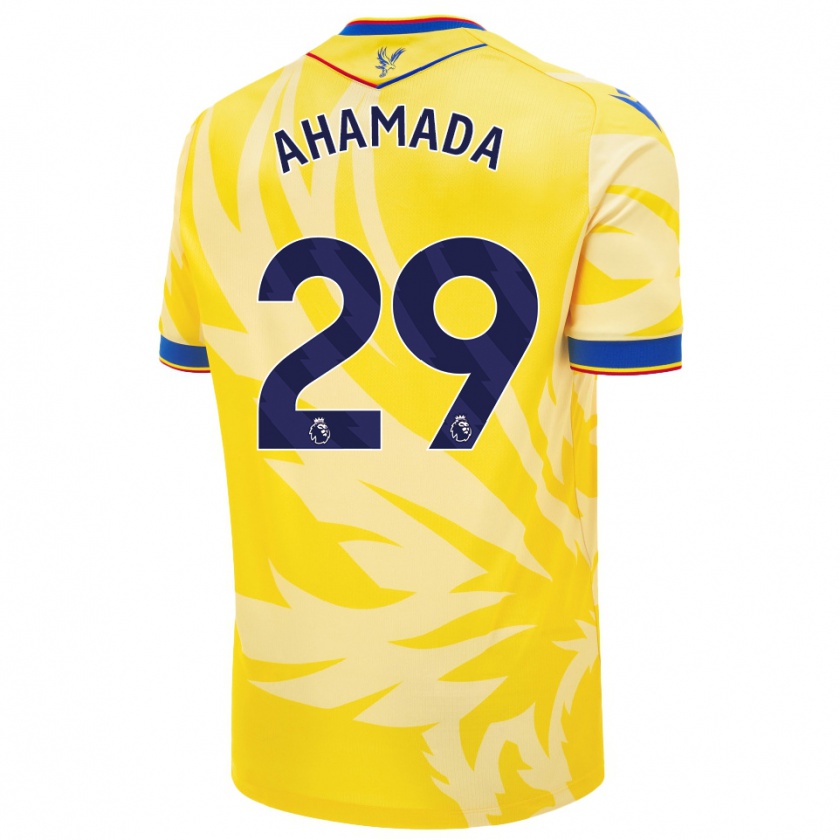 Kandiny Enfant Maillot Naouirou Ahamada #29 Jaune Tenues Extérieur 2024/25 T-Shirt