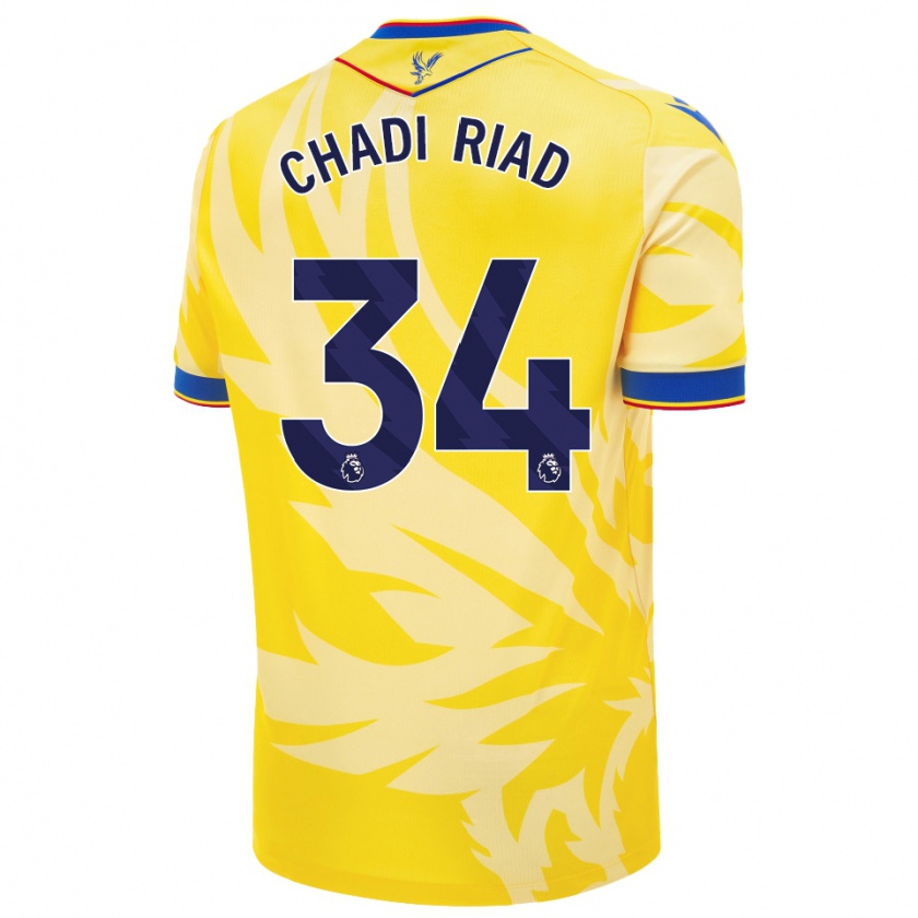 Kandiny Enfant Maillot Chadi Riad #34 Jaune Tenues Extérieur 2024/25 T-Shirt