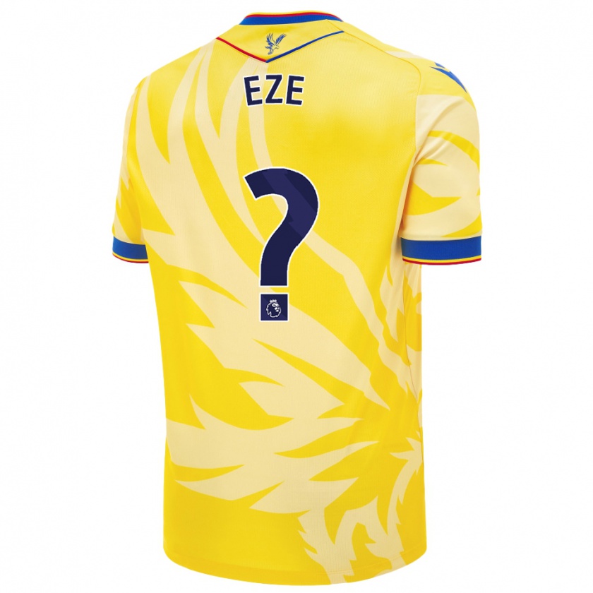 Kandiny Enfant Maillot Chimaechi Eze #0 Jaune Tenues Extérieur 2024/25 T-Shirt