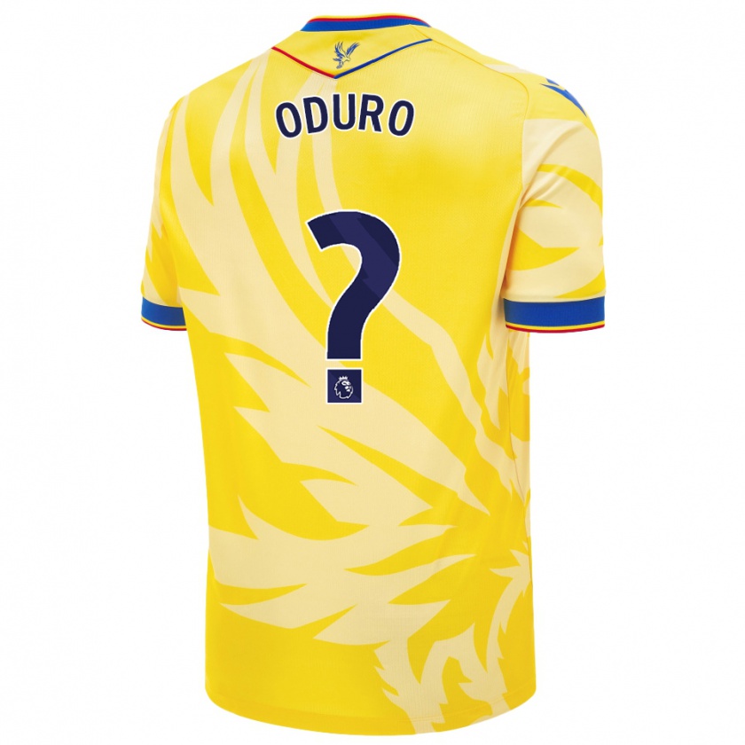 Kandiny Enfant Maillot Stuart Oduro #0 Jaune Tenues Extérieur 2024/25 T-Shirt