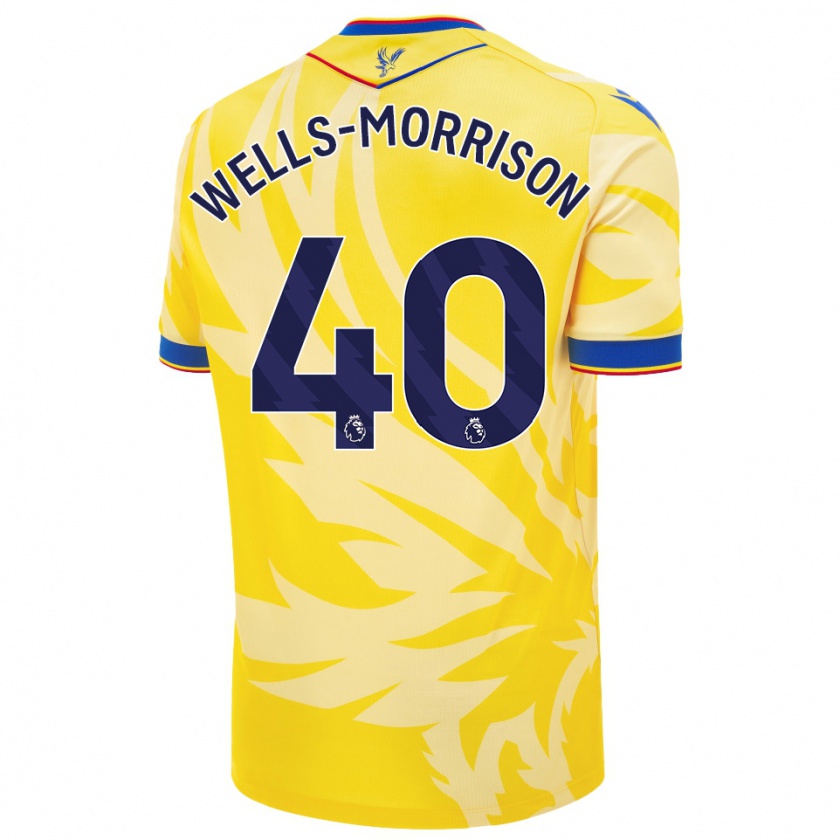 Kandiny Enfant Maillot Jack Wells-Morrison #40 Jaune Tenues Extérieur 2024/25 T-Shirt