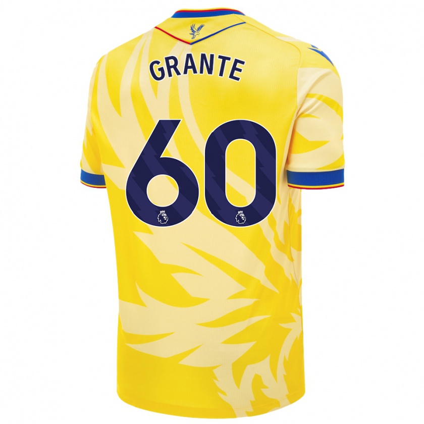 Kandiny Enfant Maillot Jake Grante #60 Jaune Tenues Extérieur 2024/25 T-Shirt