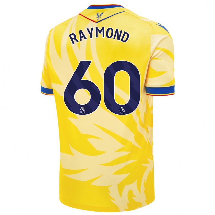 Kandiny Enfant Maillot Jadan Raymond #60 Jaune Tenues Extérieur 2024/25 T-Shirt