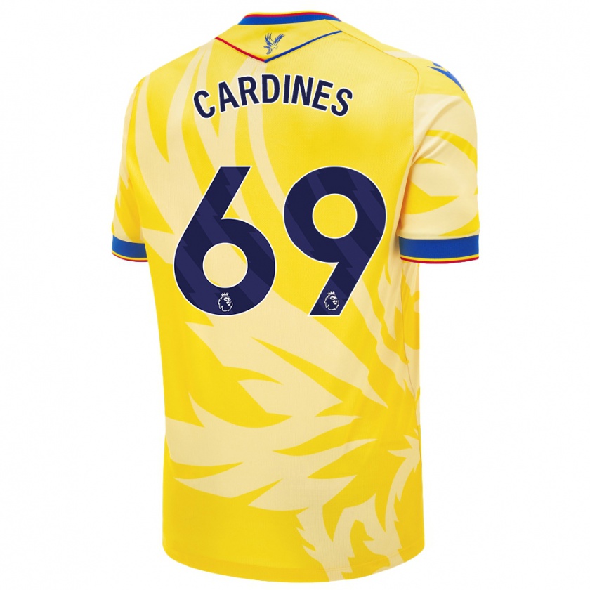 Kandiny Enfant Maillot Rio Cardines #69 Jaune Tenues Extérieur 2024/25 T-Shirt