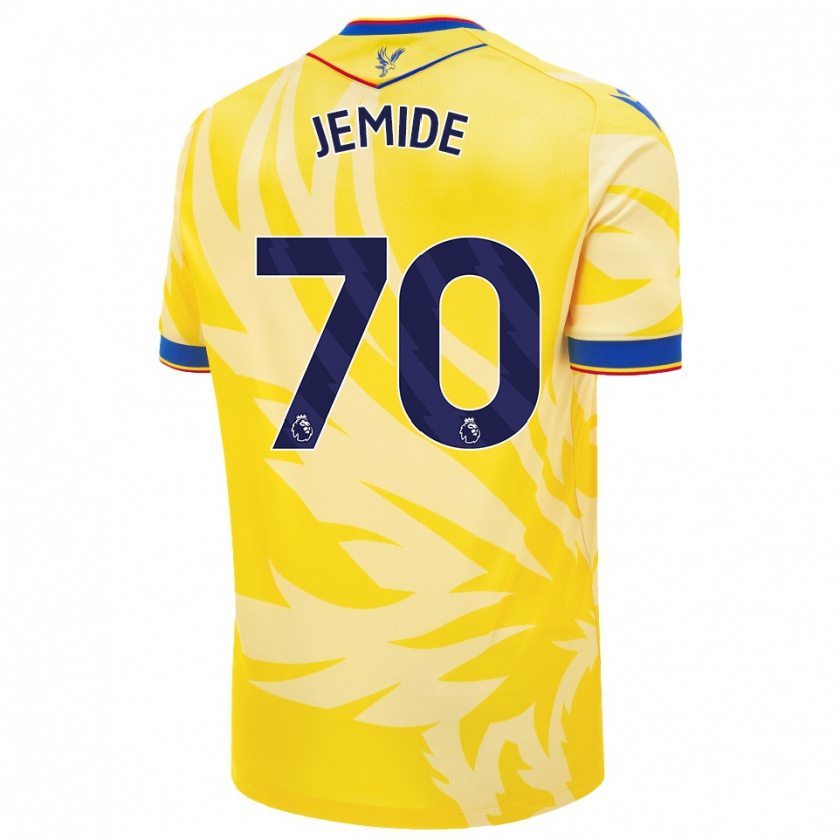 Kandiny Enfant Maillot Mofe Jemide #70 Jaune Tenues Extérieur 2024/25 T-Shirt