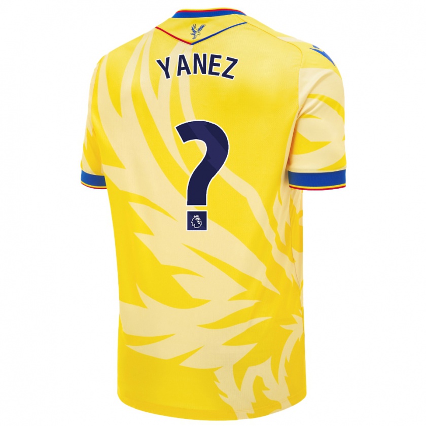 Kandiny Enfant Maillot Shae Yanez #0 Jaune Tenues Extérieur 2024/25 T-Shirt