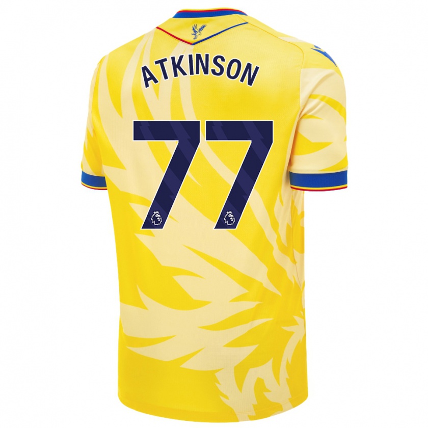 Kandiny Enfant Maillot Isibeal Atkinson #77 Jaune Tenues Extérieur 2024/25 T-Shirt