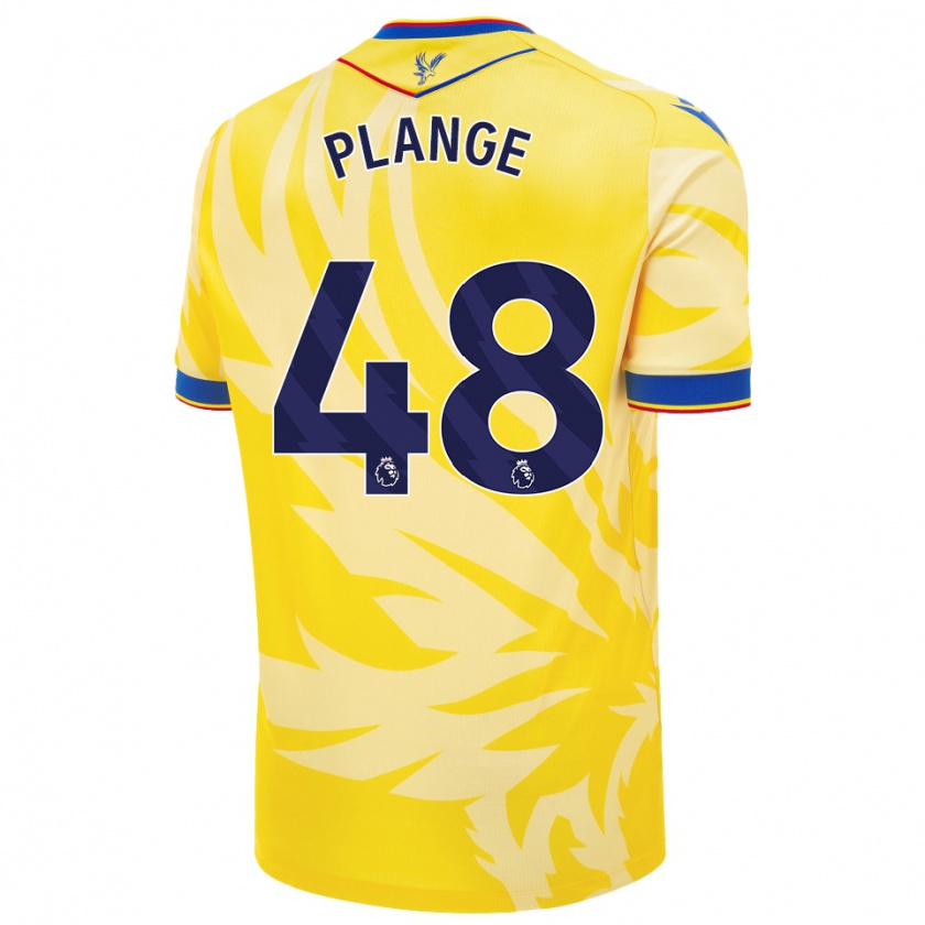 Kandiny Enfant Maillot Luke Plange #48 Jaune Tenues Extérieur 2024/25 T-Shirt