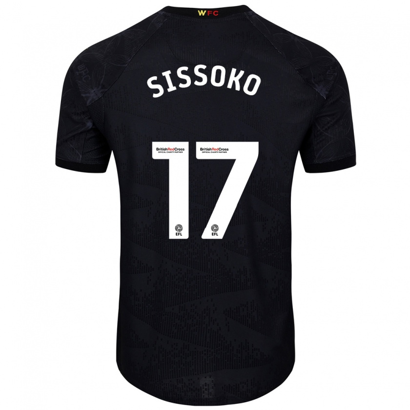 Kandiny Enfant Maillot Moussa Sissoko #17 Noir Blanc Tenues Extérieur 2024/25 T-Shirt