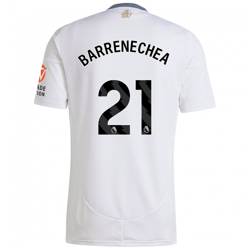 Kandiny Enfant Maillot Enzo Barrenechea #21 Blanc Tenues Extérieur 2024/25 T-Shirt