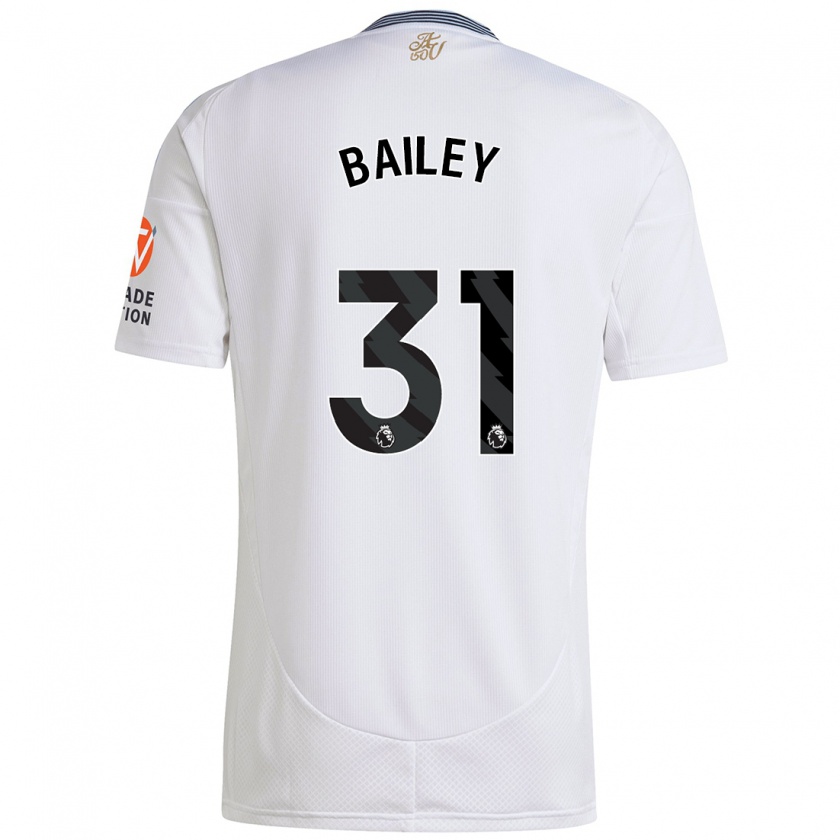 Kandiny Enfant Maillot Leon Bailey #31 Blanc Tenues Extérieur 2024/25 T-Shirt