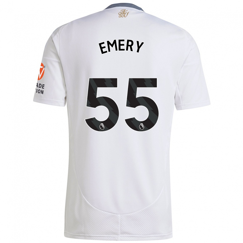 Kandiny Enfant Maillot Lander Emery #55 Blanc Tenues Extérieur 2024/25 T-Shirt