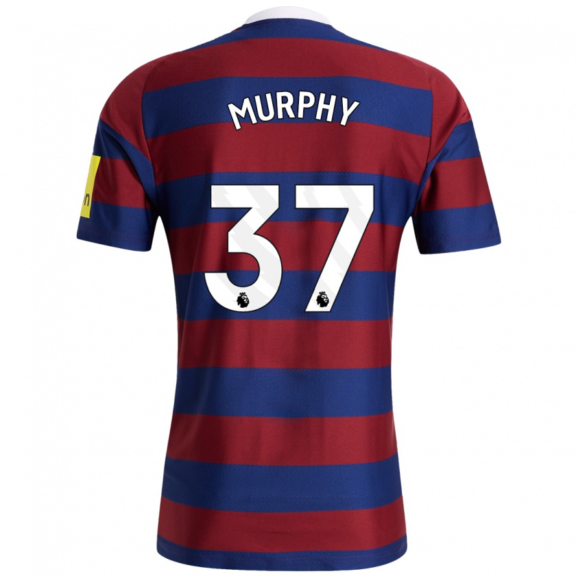 Kandiny Enfant Maillot Alex Murphy #37 Bordeaux Bleu Marine Tenues Extérieur 2024/25 T-Shirt