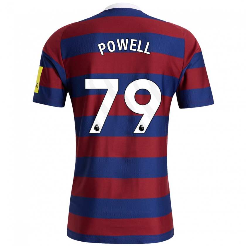 Kandiny Enfant Maillot Rory Powell #79 Bordeaux Bleu Marine Tenues Extérieur 2024/25 T-Shirt