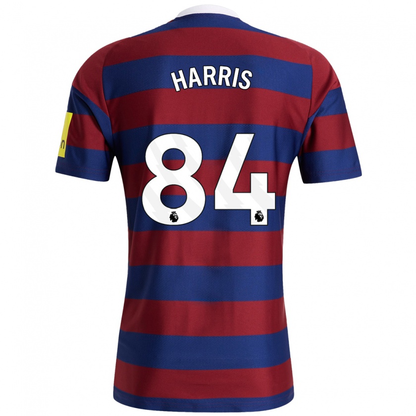 Kandiny Enfant Maillot Aidan Harris #84 Bordeaux Bleu Marine Tenues Extérieur 2024/25 T-Shirt