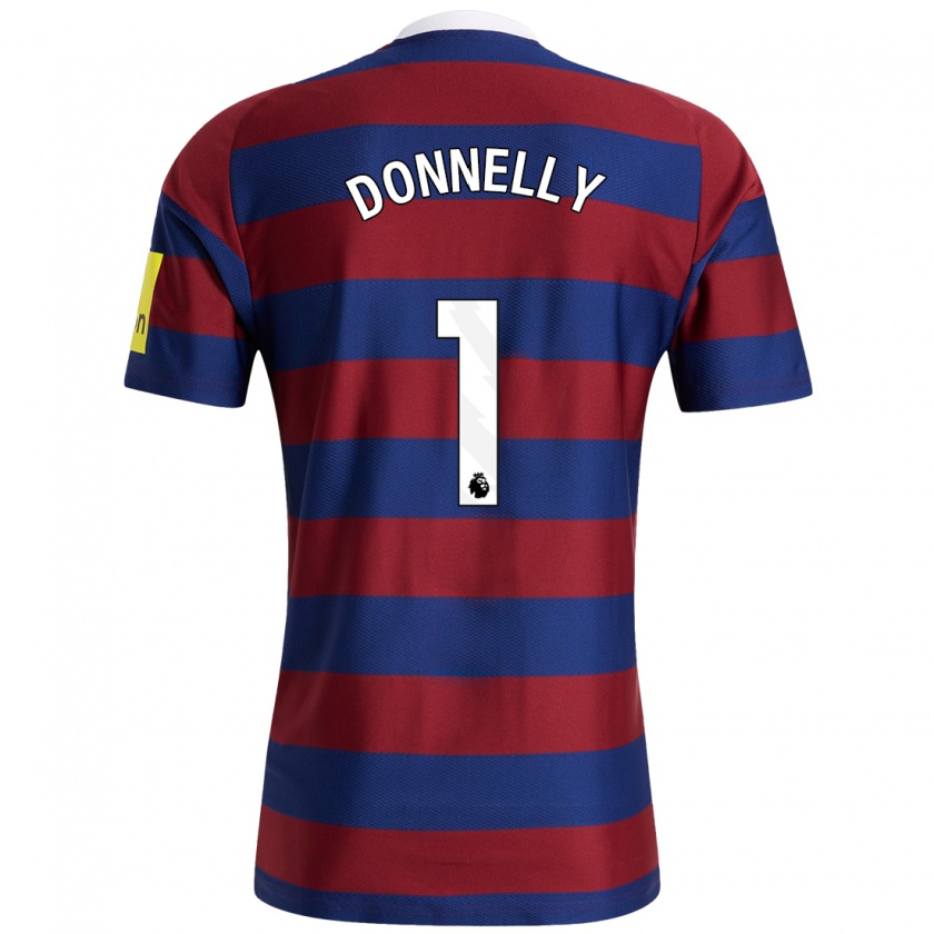 Kandiny Enfant Maillot Grace Donnelly #1 Bordeaux Bleu Marine Tenues Extérieur 2024/25 T-Shirt