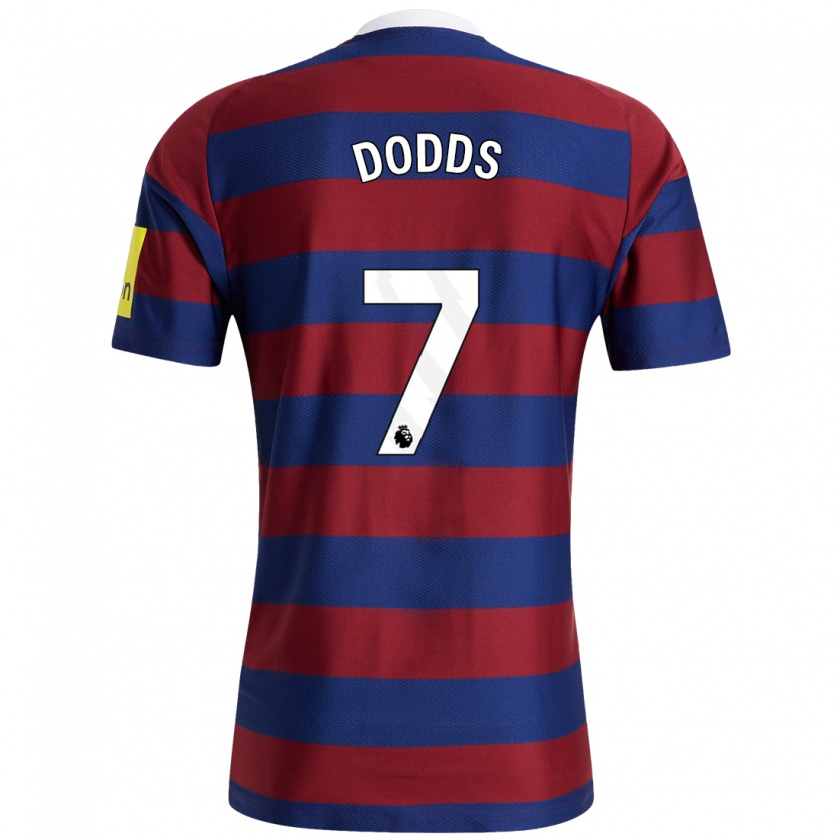 Kandiny Enfant Maillot Tyler Dodds #7 Bordeaux Bleu Marine Tenues Extérieur 2024/25 T-Shirt